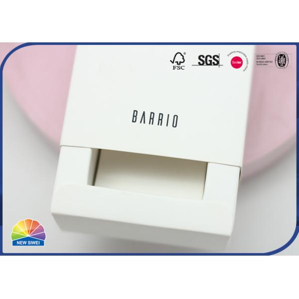 C1S recicló la caja de desplazamiento de papel del cajón 2 pedazos del logotipo negro de encargo