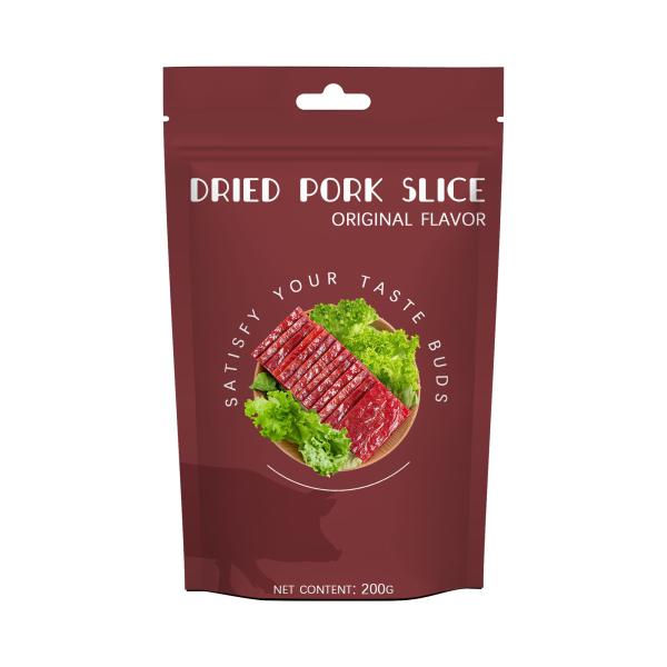 Beef Jerky Foil Packaging Stand Up Zipper Pouch 50g 100g