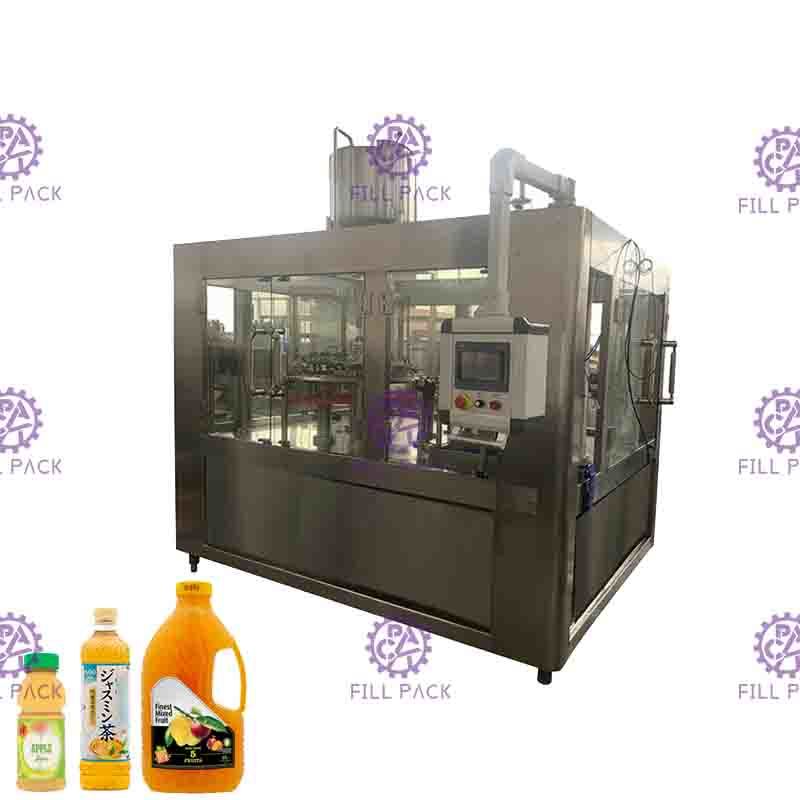 5000BPH Monoblock Automatic Hot Filling Machine Plastic Bottle Fruit Orange Juice Filling And Capping Machine equipment