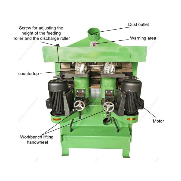 Woodworking Thicknesser Machine / Four Sides Moulder for Wood Surface Planning MB404 A