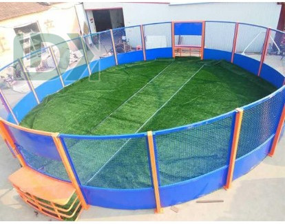 High Quality Artificial Grass Free Of Filling Bule Curved Padel Court