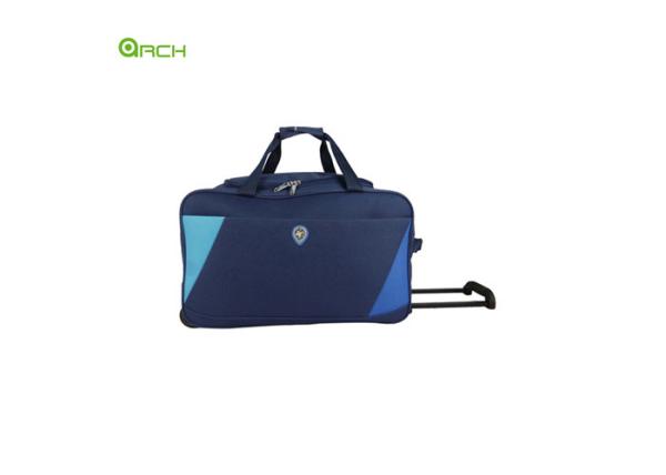 600D Polyester Economic Wheeled Duffel Luggage With In Line Skate Wheels