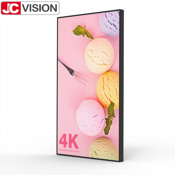 75 4K High Brightness Commercial Light Box – 2000 cd/m², Ultra Large Wall Mount Digital Signage for Hospitality & Transportation