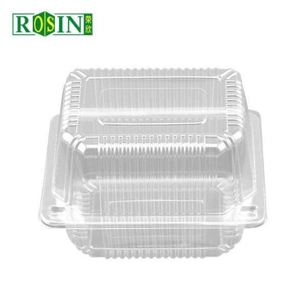 Customized Disposable Pastry Box Square For Lettuce Salad Nuts With Lid