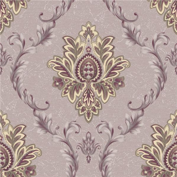 Washable Vintage Style Wallpaper Bedroom Decor With Vinyl Coated Paper