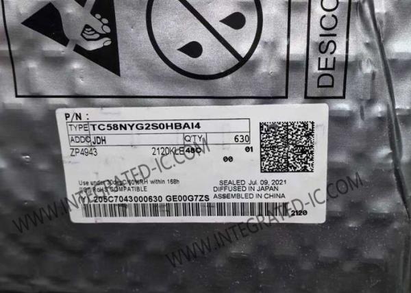 TC58NYG2S0HBAI4 Chip de memoria IC 4Gbit NAND Flash Memory IC TFBGA63