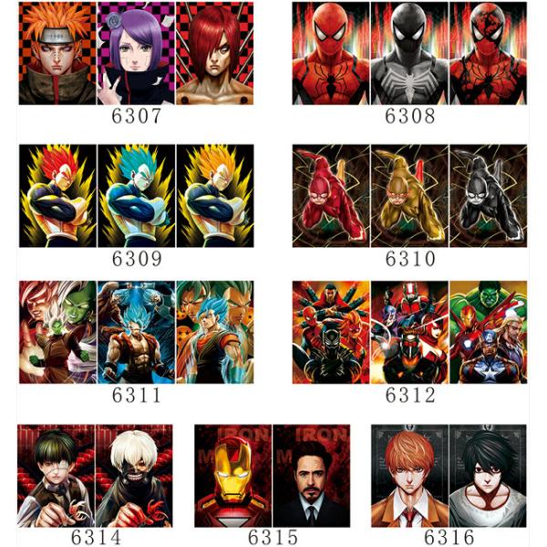 50*70cm Anime 5D 3D Lenticular Poster For Advertising