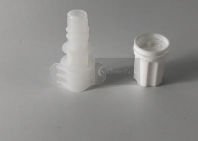 Produto comestível plástico pequeno com materiais do PE, cor branca dos tampões do bico do diâmetro 5mm