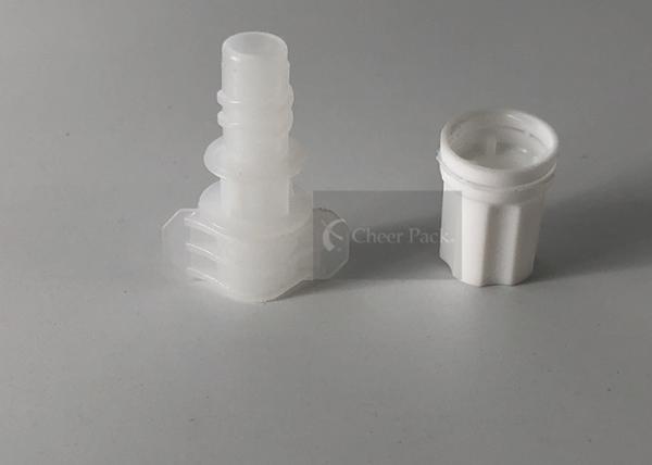Produto comestível plástico pequeno com materiais do PE, cor branca dos tampões do bico do diâmetro 5mm