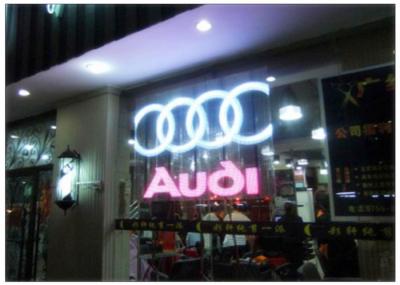 High Brightness Transparent LED Display for Glass Wall , Advertising LED Transparent Screen