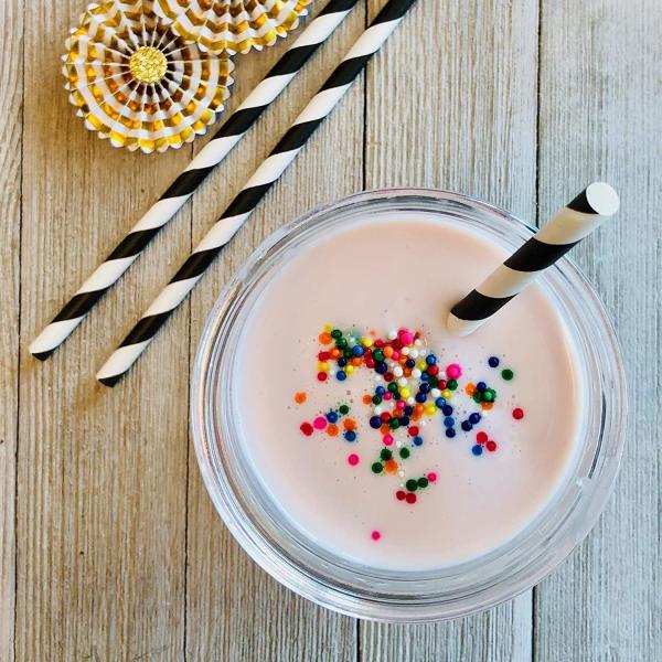 7.7 Inch Biodegradable Black And White Striped Straws