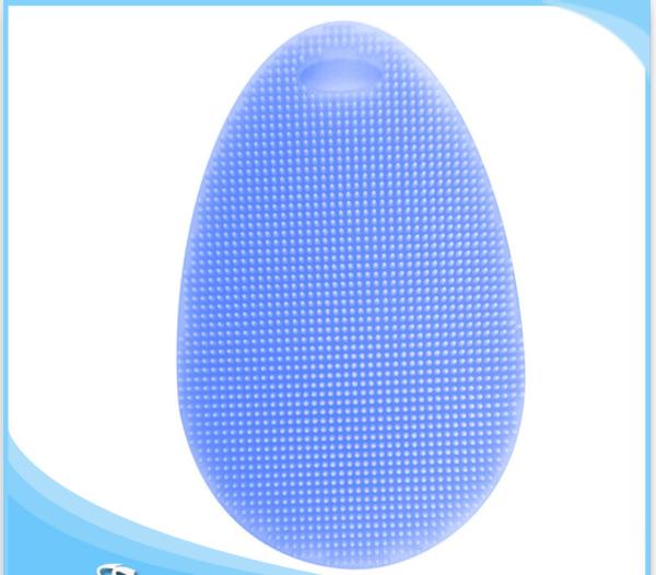 Oval Shape Silicone Mold Tools , Silicone Kitchen Tools Multifunctional Dishwashing Brush