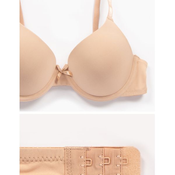 Women Bra Solid Colors New Arrival BCDE Cup Available Cute Bow Leisure Wholesale Solid Colors Underwear Bra for Women