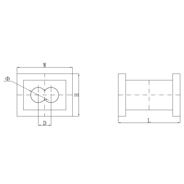 Custom 65mm Twin Screw Extruder Barrel With Bi-Metallic Linear Inside