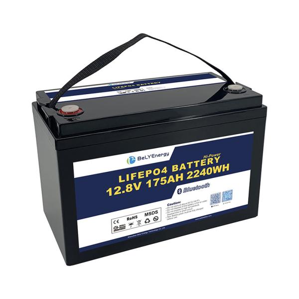 2240Wh IP65 LiFePO4 Piles au lithium-ion Pack de batterie 12V175Ah