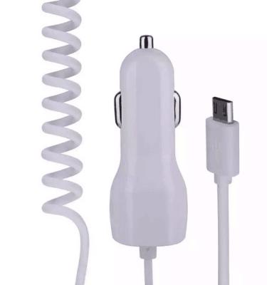 2016 lastest model 12~24V 5v-2.1A metal car charger with cable for iphone car charger