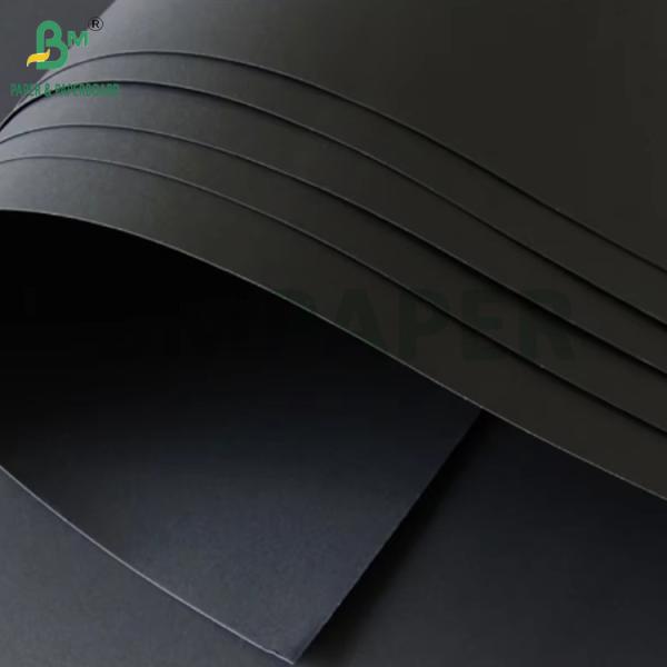 400gsm Solid Black Kraft Paper For Jewellery Box Strong Toughness 30'' x 40''