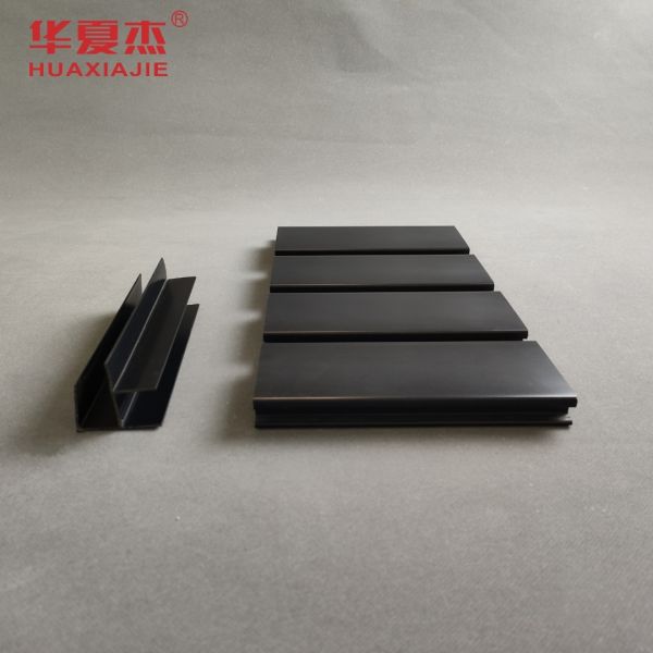 Smooth Excellent Impact Resistance Pvc Garage Wall Durability PVC Balck Slatwall