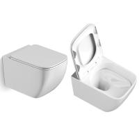 Lave-vaisselle P piège mural toilette suspendue allongée avec citerne cachée