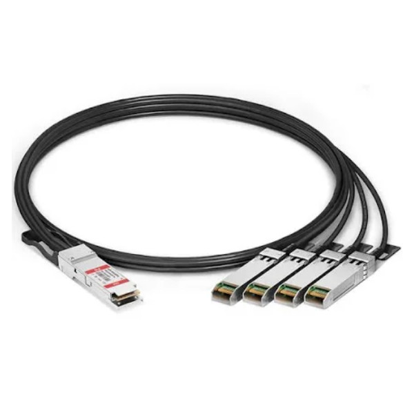 100Gbps QSFP28 To 4x SFP25G Breakout Cable Low Latency DAC Cisco Cables And Accessories