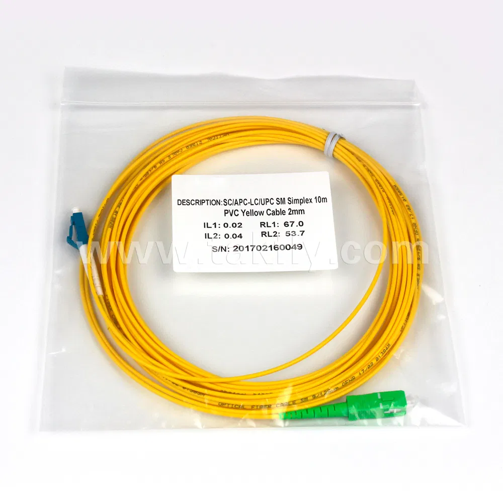 Latiguillo de fibra óptica dúplex OS2 LC-SC 3.0mm 10m