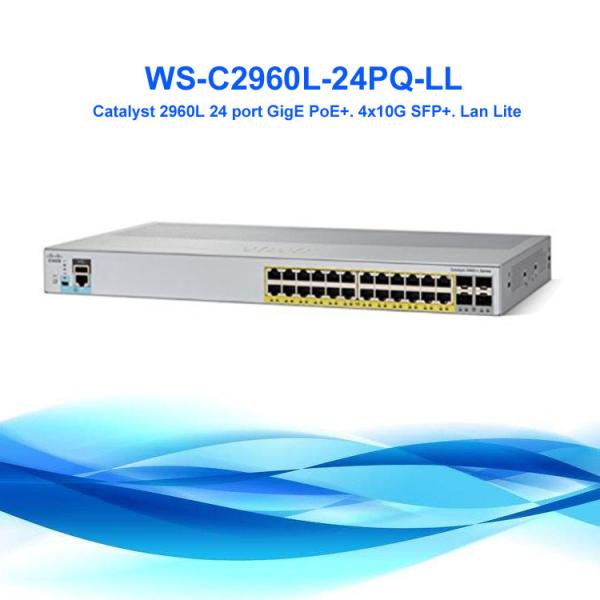 New Original Cisco gigabit 24 port POE network switch WS-C2960L-24PQ-LL
