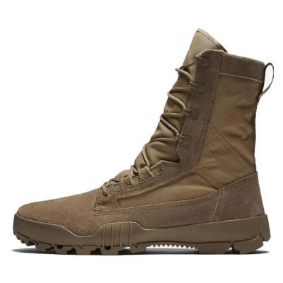 Rubber Outsole Mens Tactical Leather Jungle Boots 8 Collar Military Combat Boots