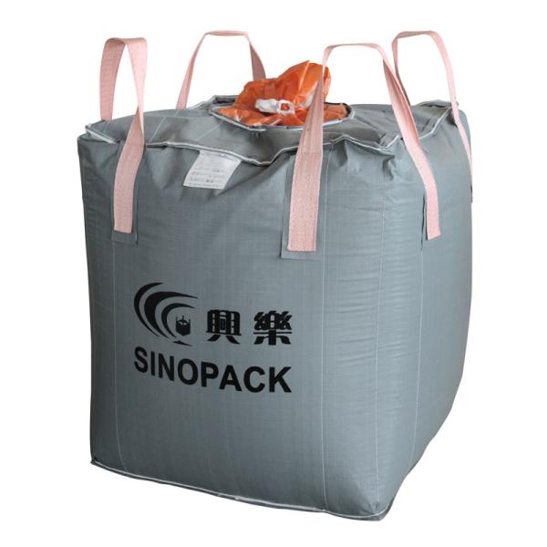 Flexible Intermediate Bulk Containers FIBC big bag 1 tonne with four floop