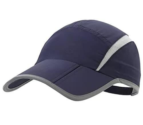 Fashionable Foldable Baseball Cap Sun Protection With Reflective Stripe