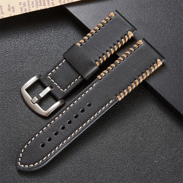 Vintage Genuine Leather Watchbands 22mm Bracelet Band watches Accessories parts for Samsung Gear sport s2 S3 galaxy Huaw