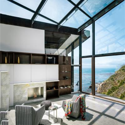 Heat Insulating Full Glass Sunroom Terrace Customized Size Ultraviolet Protection Aluminium Greenhouses With Toughened Glass