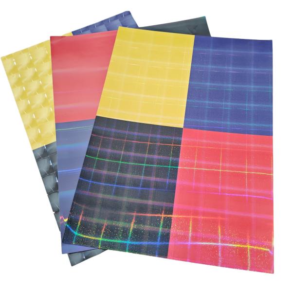 Rollo de película de laminación holográfica térmica en caliente BOPP PET para embalaje de manualidades y regalos