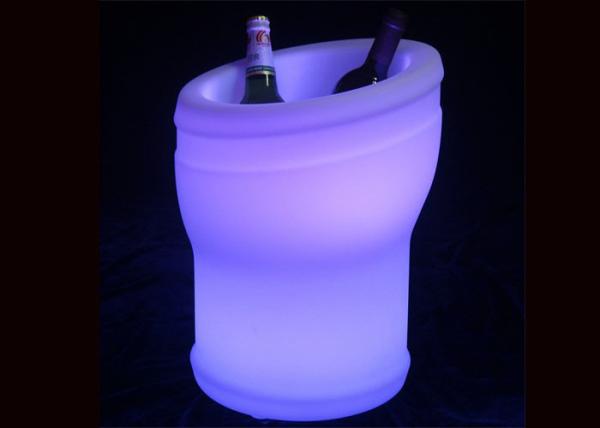 Rechargeable LED Glowing Ice Bucket Furniture for Night Club Use