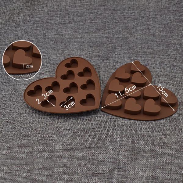 OEM Love Shape Food Grade Silicone Biscuit Mold