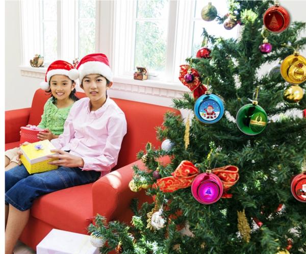 Christmas Tree Hanging Ball Custom Plastic Sublimation Christmas Balls Ornaments