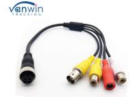 Fêmea desencapada da aviação dos acessórios do fio de cobre DVR 2 ao adaptador masculino fêmea M12 da C.C. de RCA Jack BNC