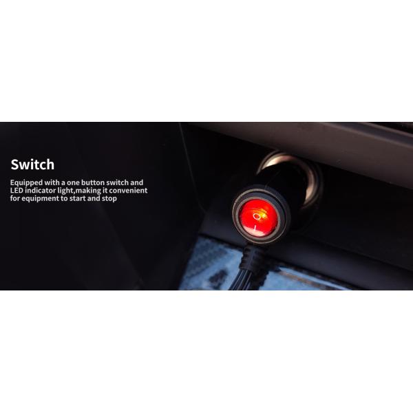 YANTU B36 Portable Car Charger with 2 Sockets and Dual Cigarette Lighter Universal Year