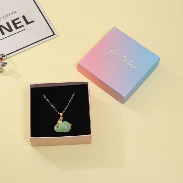 Black Luxury Foam Insert Jewelry Box Paper Packaging Cardboard Jewelry Gift Boxes