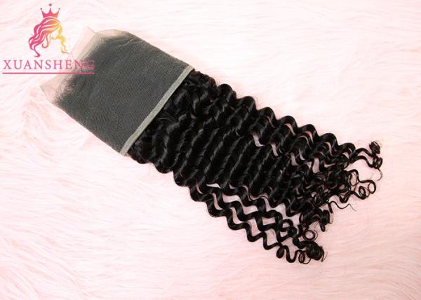 Unprocessed Virgin 13x4 Lace Frontal  Malaysian Curly Human Hair No Tangle