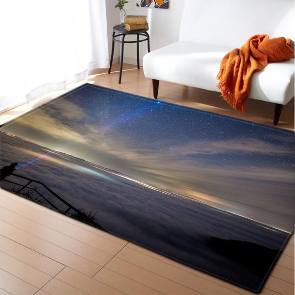 Tapis en gros de plancher de chambre à coucher de style d'Institut central des statistiques de plume de ciel de nouvelle de bande dessinée grande source étoilée de tapis