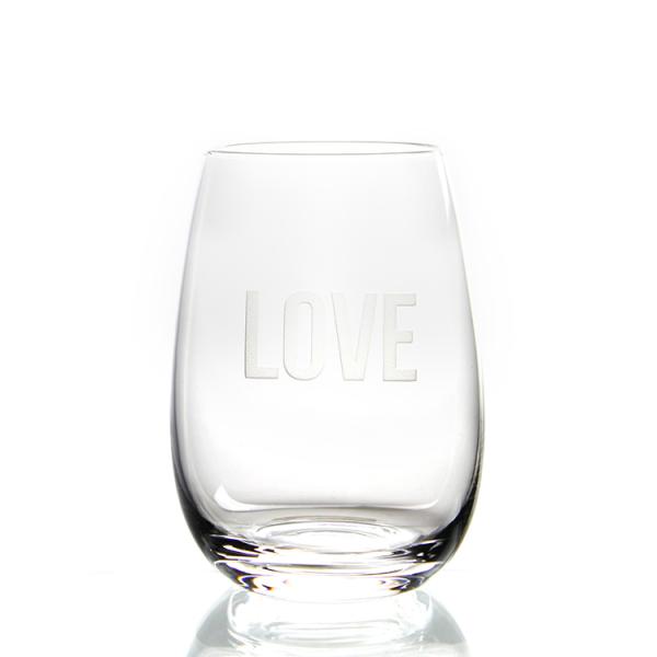Best sellers transparent lead free crystal stemless red wine glass cup  with engraving decoration