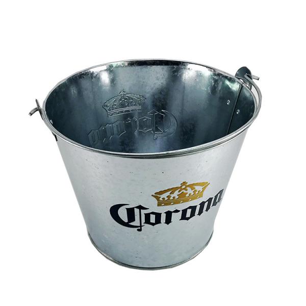 Metal Tin Wine Bucket 750ml 500ml Rust Resistant Dishwasher Metal Wine Chiller