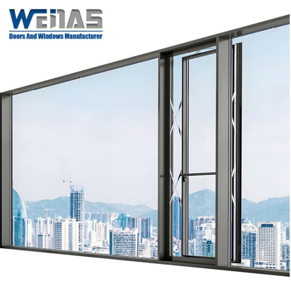 Hot Sales Casement Window Double Tempered Glazed Aluminum Tilt and Turn Windows