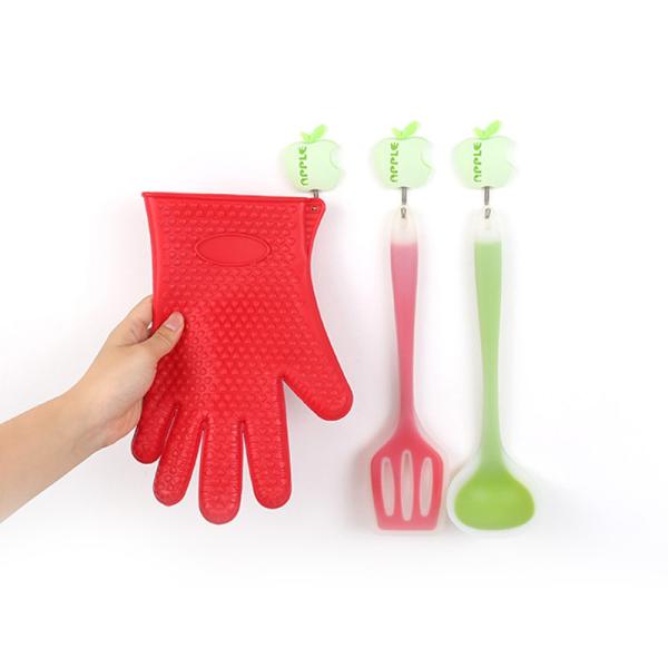 ASSADO resistente de MAX Heat Silicone que grelha luvas para cozinhar o Potholder de cozimento do assado