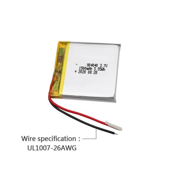 High Quality  804040 1500mAh 3.7V Rechargeable Battery for Smart Table Lamp High Discharge Rate Battery 30C Max60C
