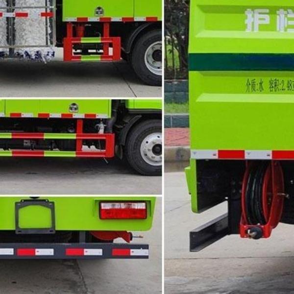 7300kg 2500L 2.5m3 Road Guardrail Cleaning Truck Strong Power