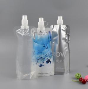 Portable Stand Up drink Liquid Packaging Pouch 800ML with Suction Nozzle