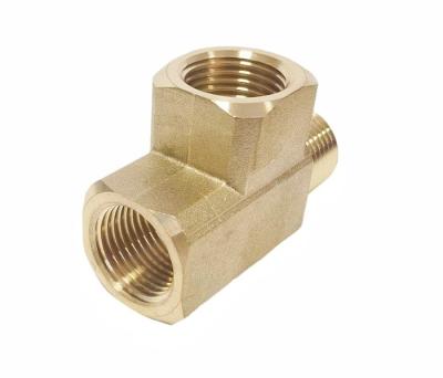 OEM Brass Threaded Pipe Fittings Brass 90 Degree Elbow 1/4 NPT Male 1/4 NPT Female