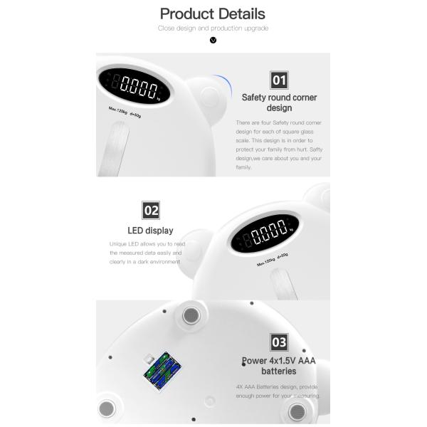 Professional weighing household weight electronic digital body fat scale