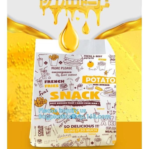 snack paper bag, snack bag, deli bag, deli paper bag, deli wrap bag, wrapping paper bag,fast food lunch bag, hot dog bag